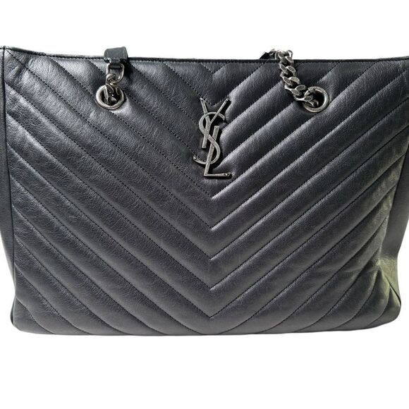 YSL Chevron Zippered Tote - Picture 3 of 16
